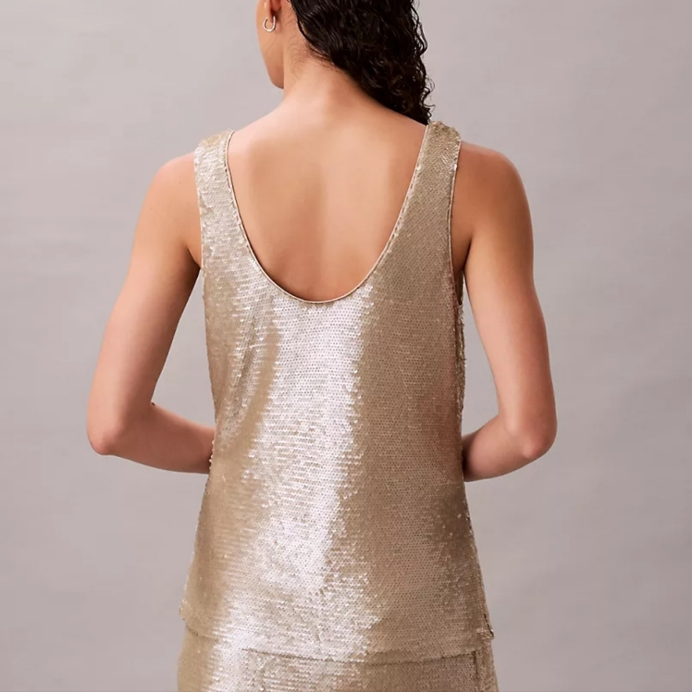 CALVIN KLEIN Sequined Tank Top - Picture 5 of 12